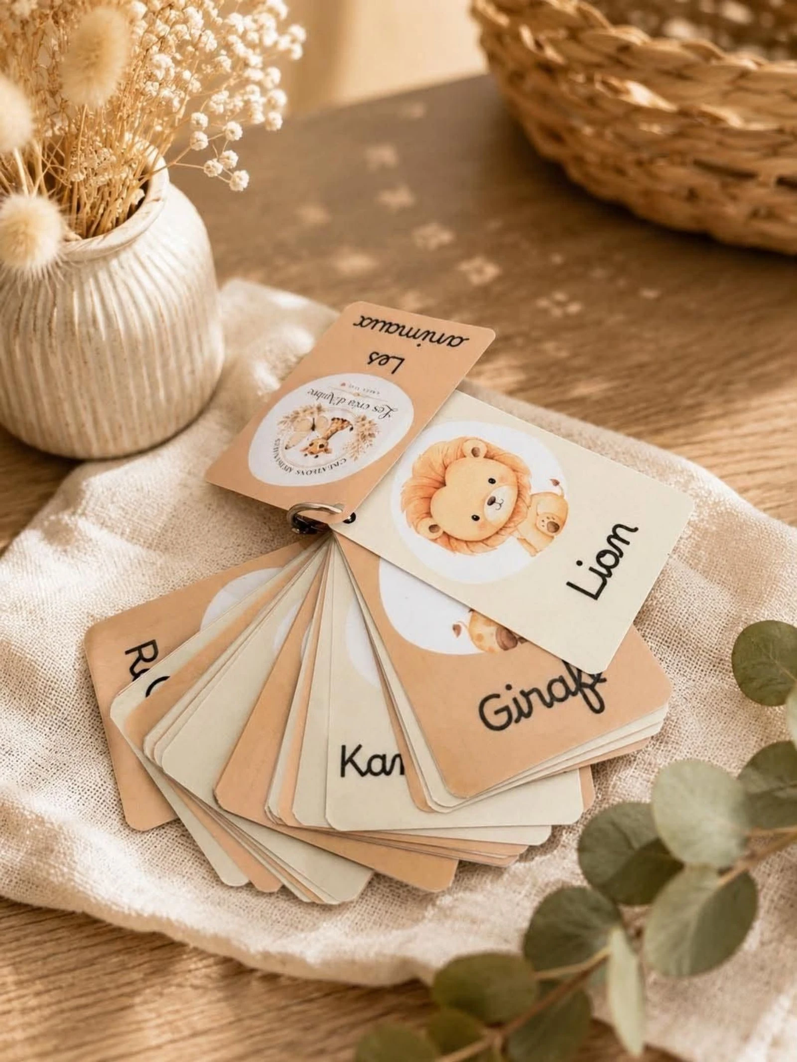 🐾✨ 40 cartas educativas – Os animais 🦁🐼 – photo 2